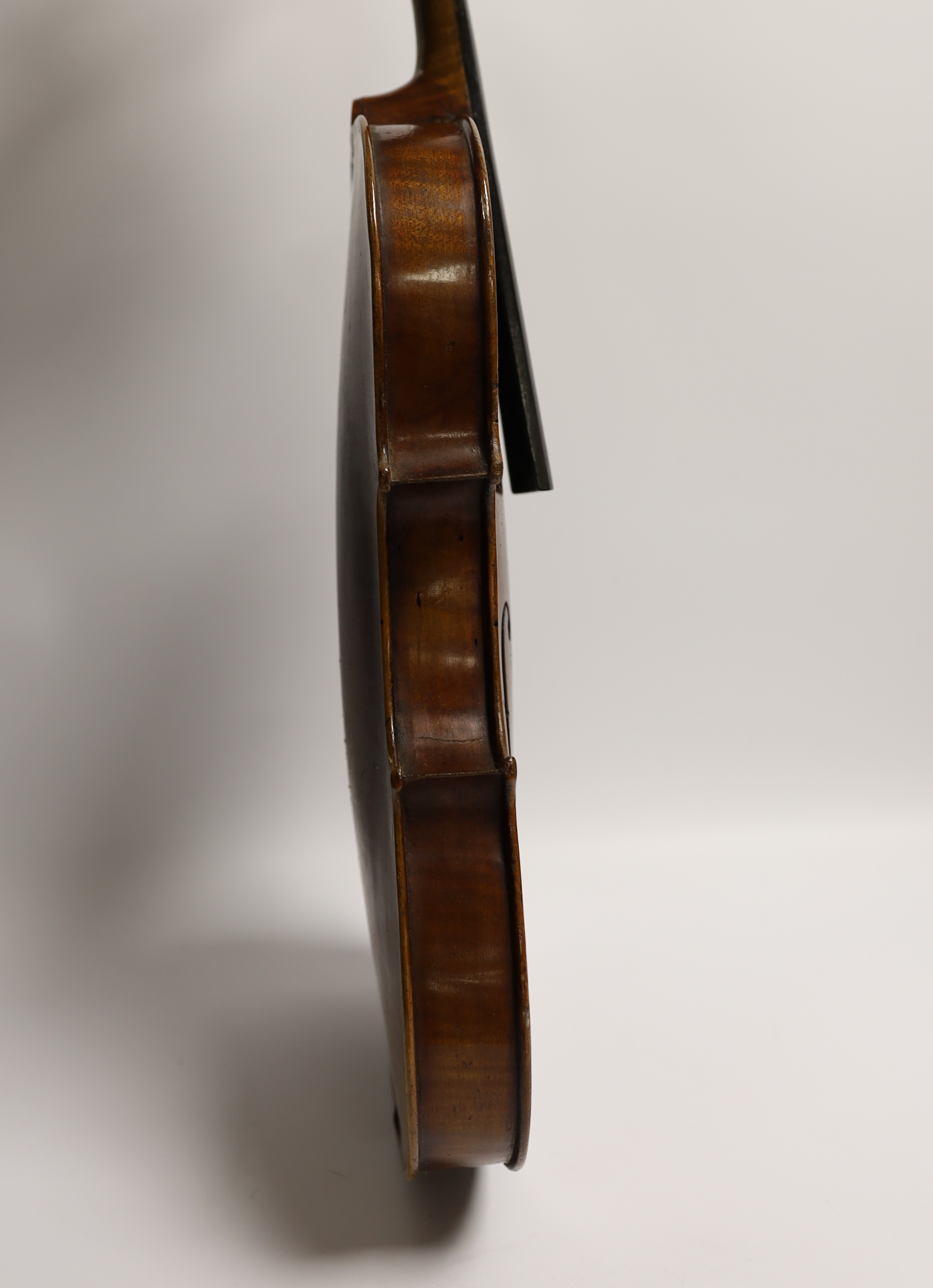 A German Stradivarius style violin, late 19th century, cased